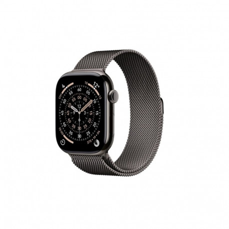 Watch Series 11 GPS + Cellular 46mm Slate Titanium Case with Slate Milanese Loop S/M