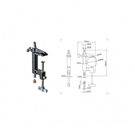 Camera Mounting Clamp - Manfrotto Klamra 5-80mm Quick