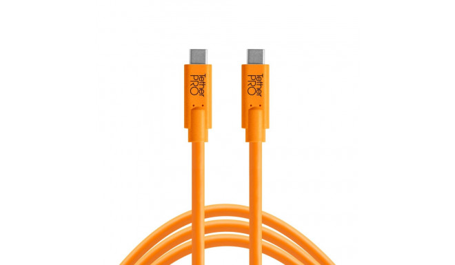 USB Cable - Tether Tools Pro USB-C USB-C 3m Fully Shielded Orange/Black