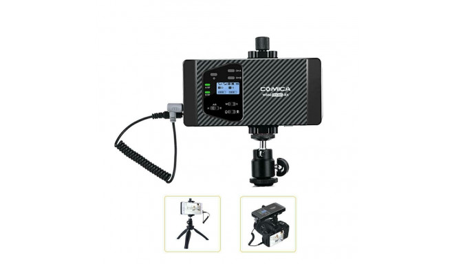 Microphone - Comica WS60 COMBO Dual-Channel Wireless System 100m Range