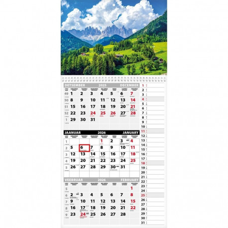 Seinakalender Trio Memo pilt 16 2026a.