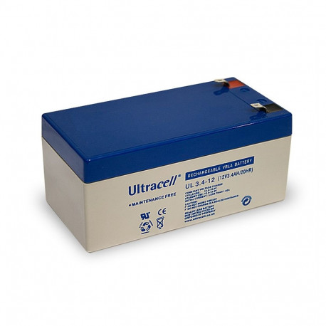 Ultracell pliiakupatarei 12 V, 3.4 Ah (UL3.4-12)