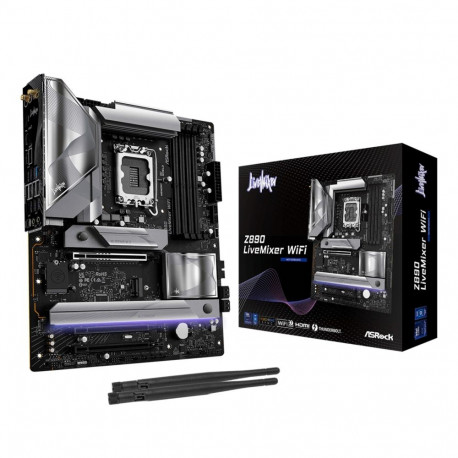 Asrock emaplaat Z890 LiveMixer WiFi Intel Z890 LGA 1851 (Socket V1) ATX