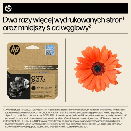 HP 937e EvoMore Black Original Ink Cartridge