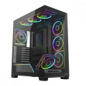 Case PC VOLCANO STELLAR PLUS ARGB MIDI 8F Black