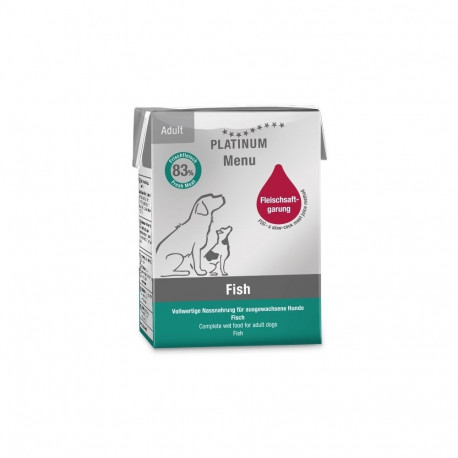 Dog Food - PLATINUM Menu Adult Fish Wet Grain-Free 185g