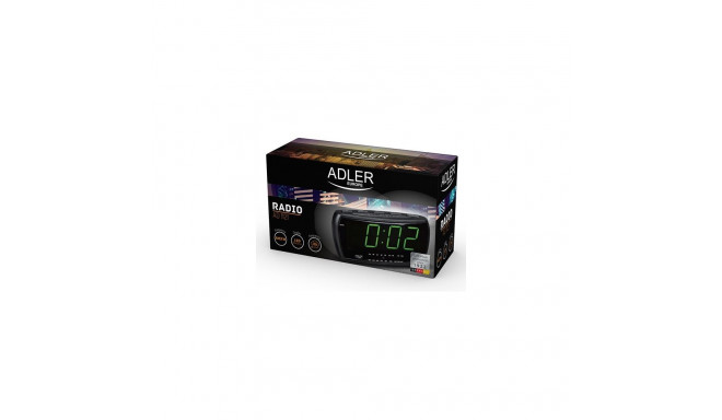 Clock Radio - Adler AD 1121 Analog & Digital FM/AM Speaker Black