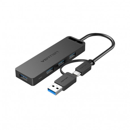 USB Hub - Vention 4-Port USB 3.0 Hub (4x USB 3.2 Gen 1, Micro-USB, 0.15m)
