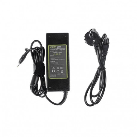 Laptop Charger - Green Cell AD14P 90W 19V 4.74A Black