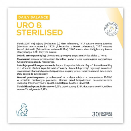 Pet Supplement - VetExpert Uro & Sterilised 30 pcs