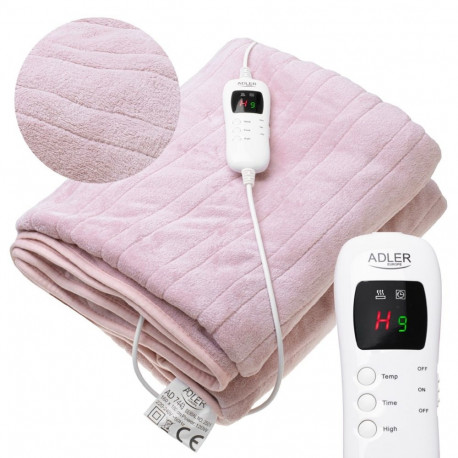 Electric Blanket - ADLER AD 7443 7 Heating Levels Remote Control Fleece