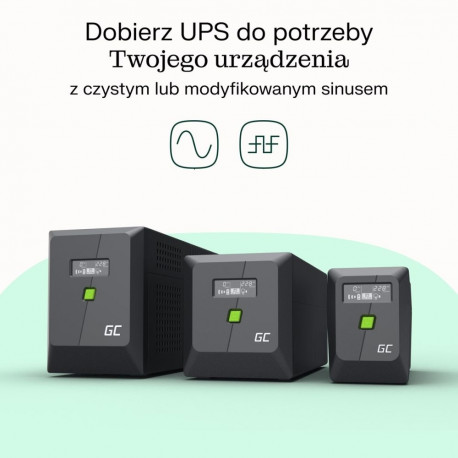 Uninterruptible Power Supply - Green Cell 0.75 kVA 4 AC Outlets Line-Interactive