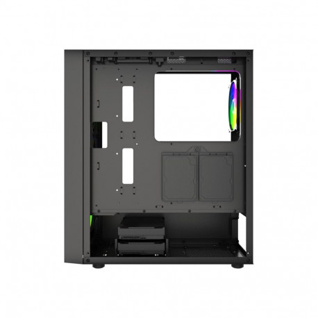 Computer Case - Gembird CCC-FC-4300 ATX, ARBG Backlight, Tempered Glass, Black