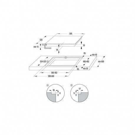 Induction Cooktop - Gorenje GI6432BCWF 60 cm 4 Zone Induction Hob Black