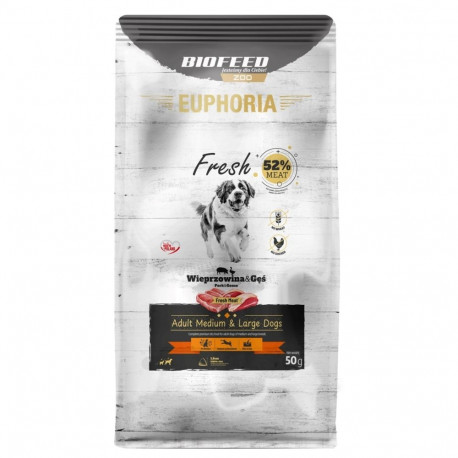 Dog Food - BIOFEED EUPHORIA Fresh Adult Pork 28% Protein M/L Gluten-Free