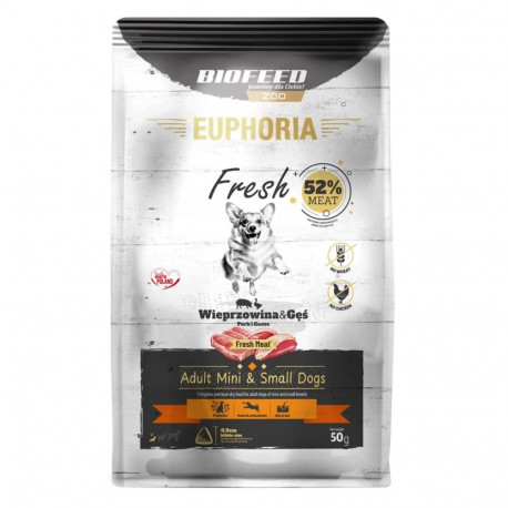 Dog Food - EUPHORIA Fresh Adult Pork with Goose XS/S 50g