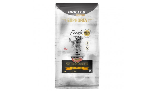 Dog Food - BIOFEED EUPHORIA Fresh Adult Monoprotein Turkey 28% Protein 50g