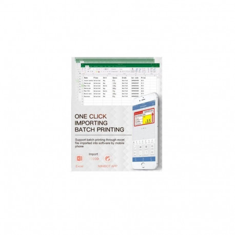 Label Printer - NiiMbot B21 S 300 DPI 102 mm/sec Bluetooth 5.0 White