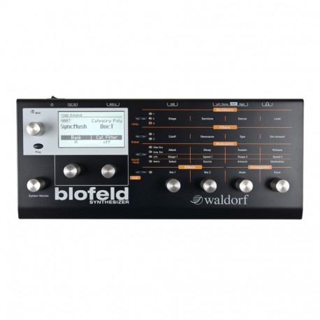 Audio Synthesizer - Waldorf Blofeld Desktop 3 Oscillators, Arpeggiator Black
