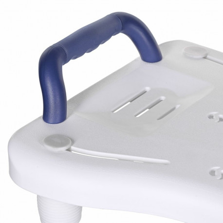 Bath Bench - ActionMed Bath Bench with Handle Moisture-Resistant White