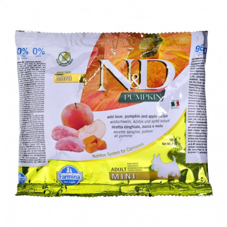 Dog Food - Farmina N&D Pumpkin Boar&Apple Adult Mini 100g 30% Protein