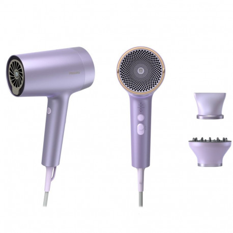 Hair Dryer - Philips 7000 Series BHD720/10 1800W 4 Heat Levels 2 Speed Settings Lilac