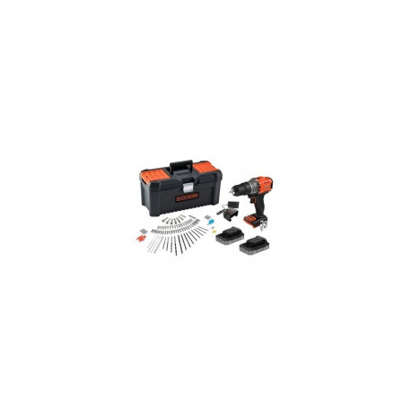 Power Tool - BLACK+DECKER 18V BCD383D2TA Drill/Driver 45 N⋅m Lithium-ion