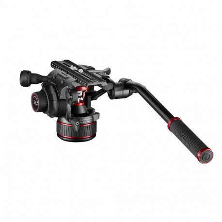 Video Head - Manfrotto Nitrotech 612 Fluid Head, Quick-Release Plate, Adjustable Counterbalance