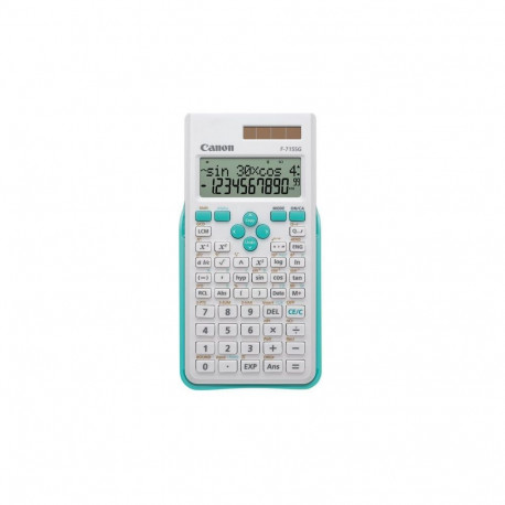 Koolikalkulaator Canon F-715SG WHITE & BLUE EXP DBL, tava- ja päikesepatarei, 1YW