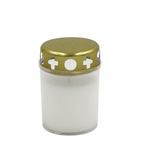 Candela Memorial Candle With Cap White