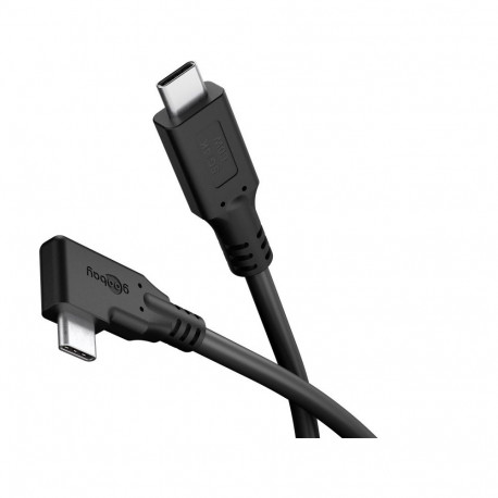 Goobay USB-C™ kaabel 90°, 2 m, must