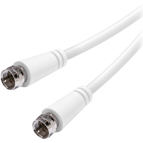 Vivanco cable SAT F 3m, white