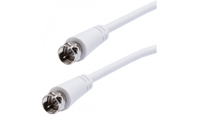 Vivanco cable SAT F 5m, white