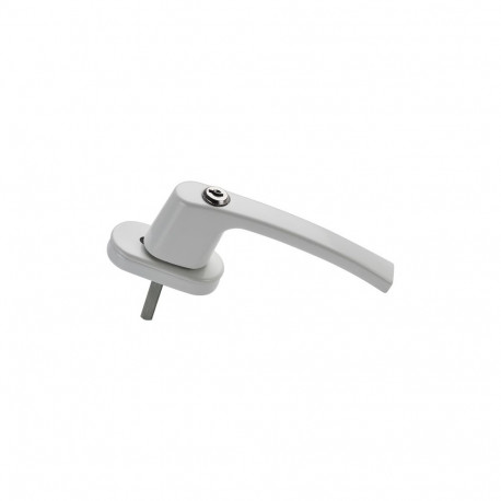 ALU. WINDOW HANDLE LOCKABLE WHITE