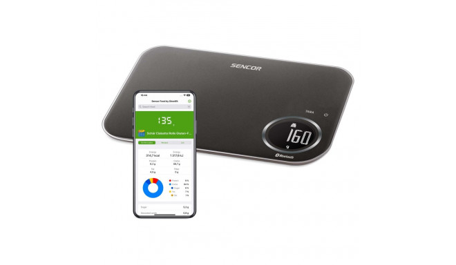 Kitchen scale with Bluetooth Sencor, black