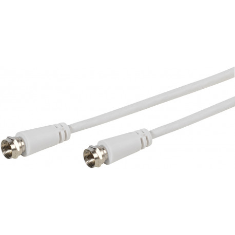Vivanco cable SAT F 10m, white