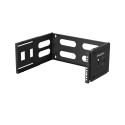 FOLDING BRACKET WALL-MOUNT 19" 4U 497X400/240 BLACK LANBERG