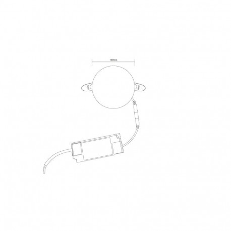 RECESSED LED LIGHT FRAMELESS 10W ROUND