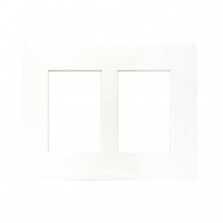 Focus paspartuu 24x30 kollaaž 2 pildile valge südamikuga, valge