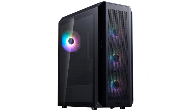 CaseADATAVALOR AIR PLUS MID midi-tower korpus läbipaistev paneel ATX MicroATX MiniITX must VALORAIRP
