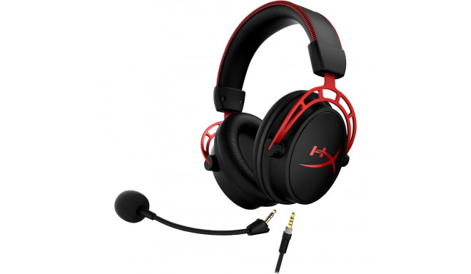 HP HyperX Cloud Alpha Gaming Headset - Over-Ear - black/red -