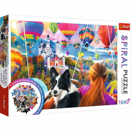 TREFL Spiral puzzle Balloon festival, 1040 pcs