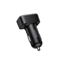 Car charger Hoco with LCD 2xUSB A + 1xUSB C PD QC3.0 42W Z63A black