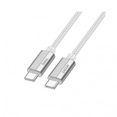 Cable USB C to USB C Hoco QC3.0 PD 5A 240W 1,8 m U134 gray