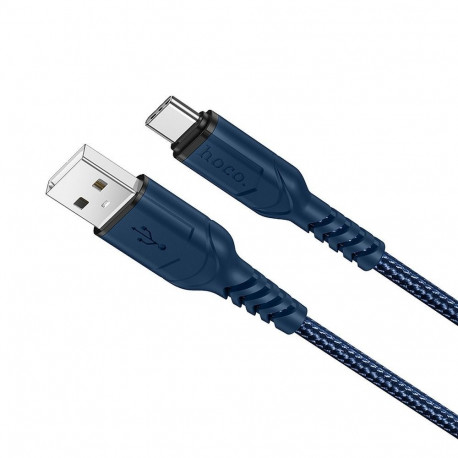 Cable USB A to USB C Hoco QC 3A 1 m X59 blue