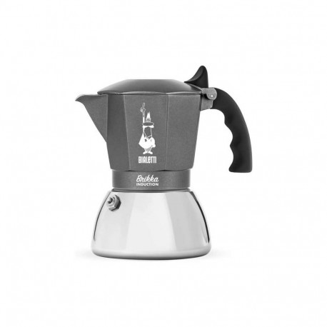BIALETTI kohvikeetja BRIKKA INDUCTION 4TZ 180ml, antratsiit, hõbedane