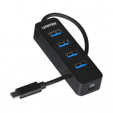 UNITEK HUB USB-C 4xUSB-A 3.1, aktiivne, 10 WATT, H1117B