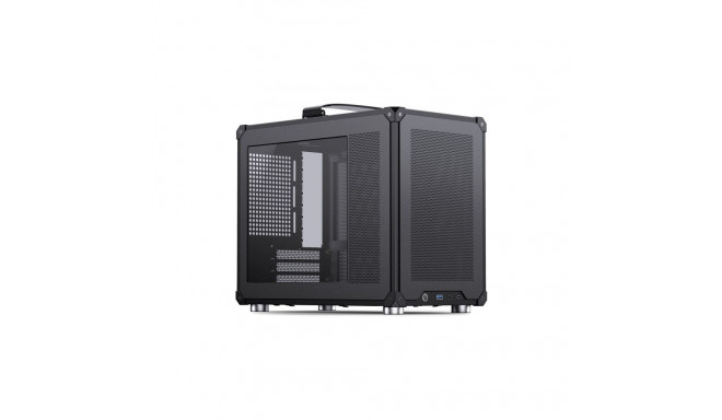 Jonsbo C6 MAX PC Case, Mini Case, Micro-ATX, Tempered Glass - black