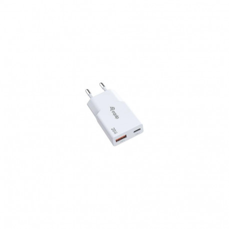 Equip 2-Port 20W GaN Slim USB PD Charger, USB-C x1, USB-A x1