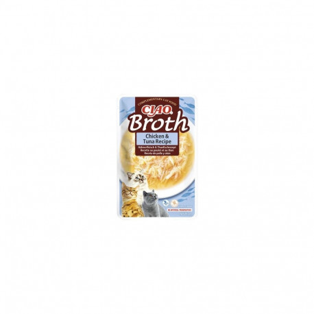 Ciao Broth Chicken & Tuna wet food for cats 40g